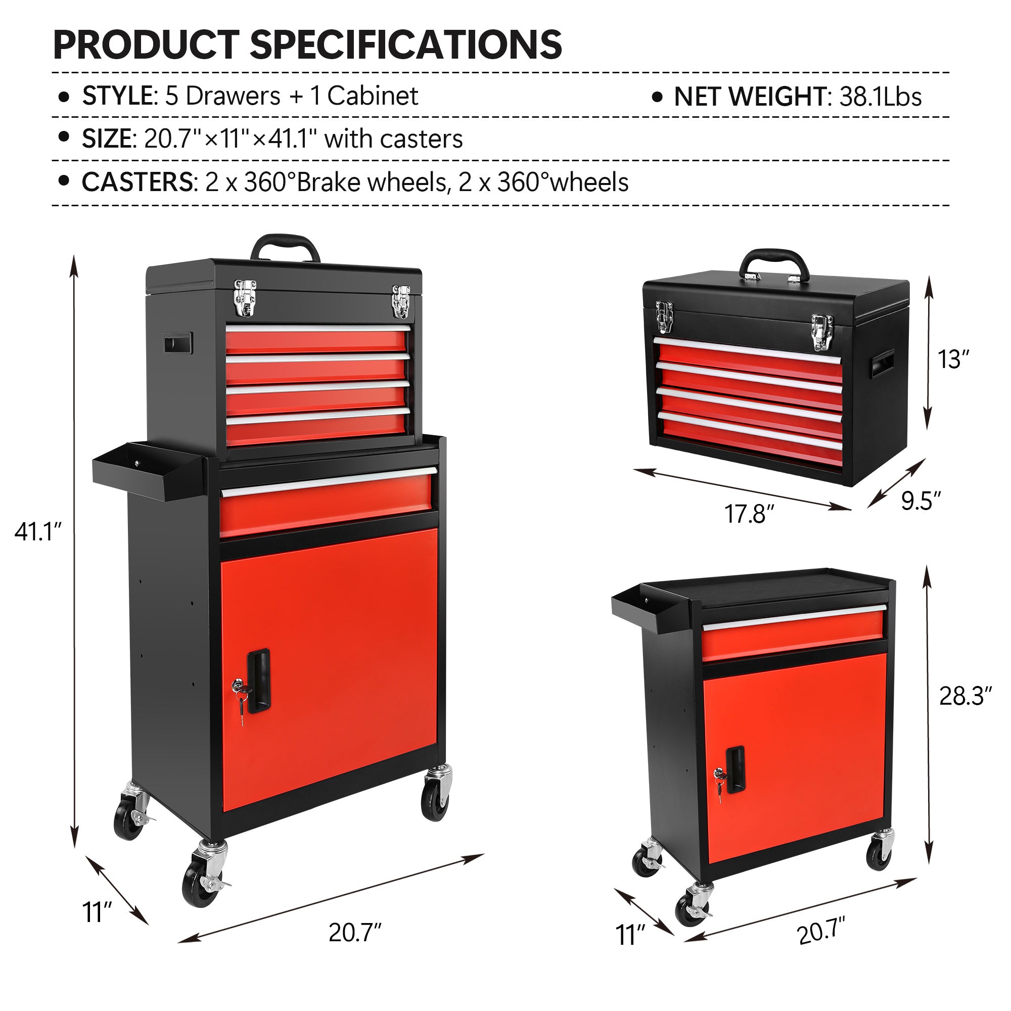 Metal Drawer Toolbox