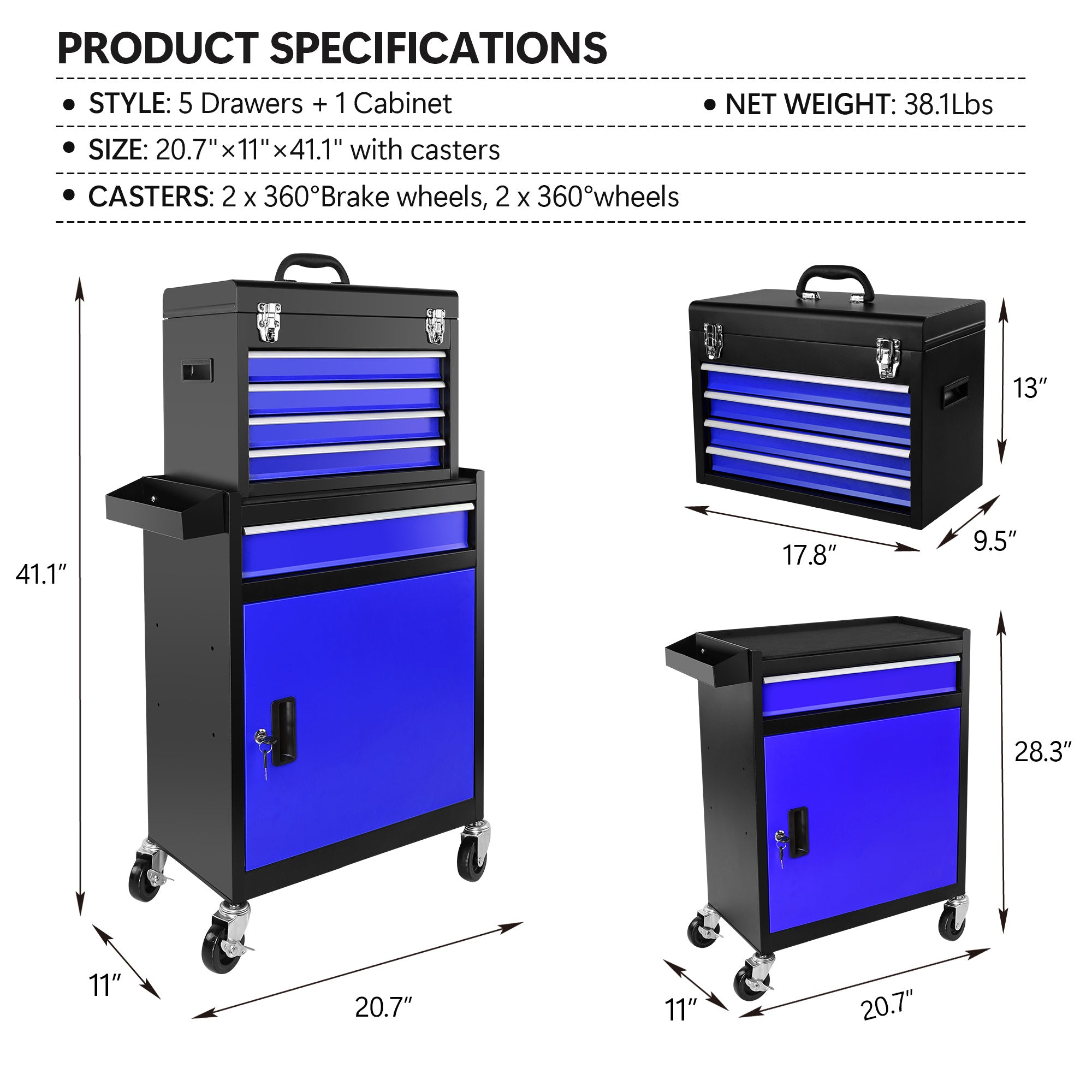 Metal Drawer Toolbox
