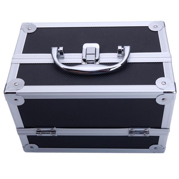 Aluminum Alloy Portable Makeup Case With Mirror