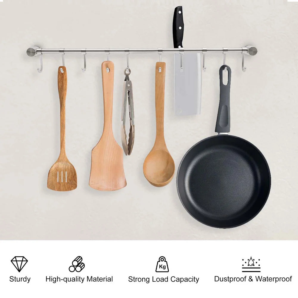 20-Inch Wall-Mounted Kitchen Utensil Rack