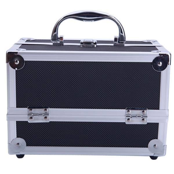 Aluminum Alloy Portable Makeup Case With Mirror