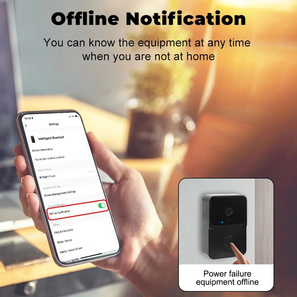 Enhance Your Home Security with the Wireless HD Night Vision Video Doorbell