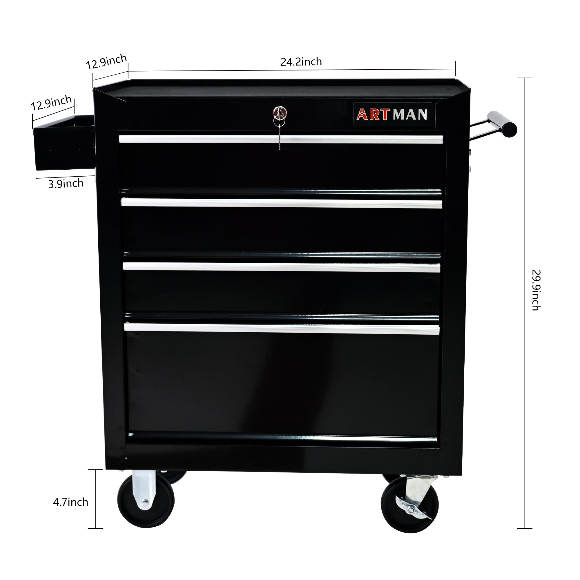 Metal Tool Storage Cart