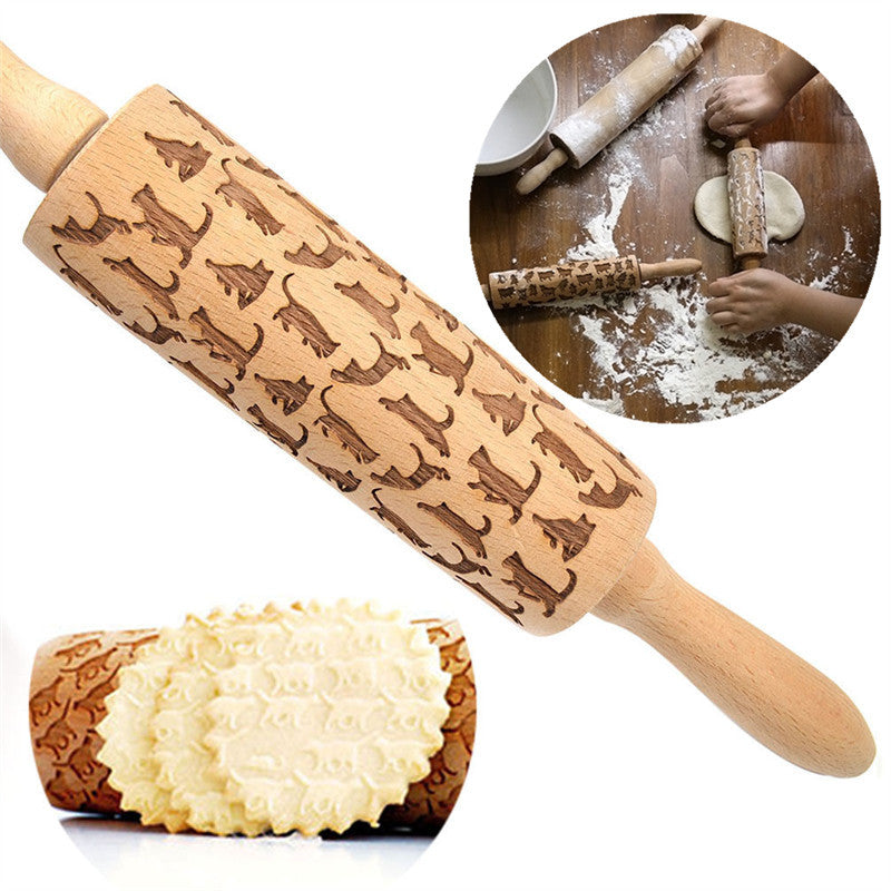 Rolling Pin Christmas Embossing