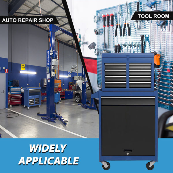 Toolbox, 5-drawer Rolling Tool Storage Cabinet With Enhanced Packaging, Detachable Top Toolbox, Suitable For Metal Tool Carts In Garage Workshops