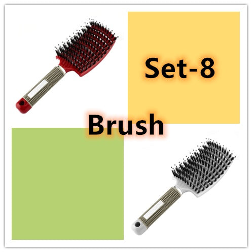 Hairbrush Anti Klit Brushy Haarborstel Women Detangler Hair Brush Bristle Nylon Scalp Massage  Teaser Hair Brush Comb