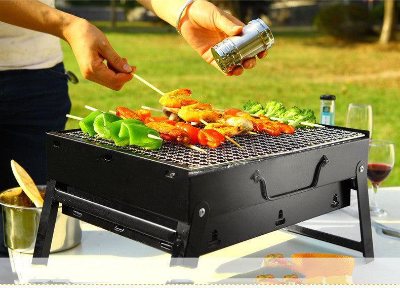 Barbecue Large Outdoor Barbecue Portable Charcoal Grill BBQ Barbecue Folding Barbecue Grill