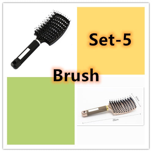 Hairbrush Anti Klit Brushy Haarborstel Women Detangler Hair Brush Bristle Nylon Scalp Massage  Teaser Hair Brush Comb