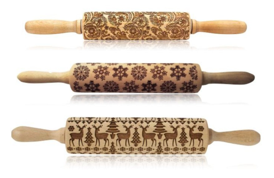 Rolling Pin Christmas Embossing