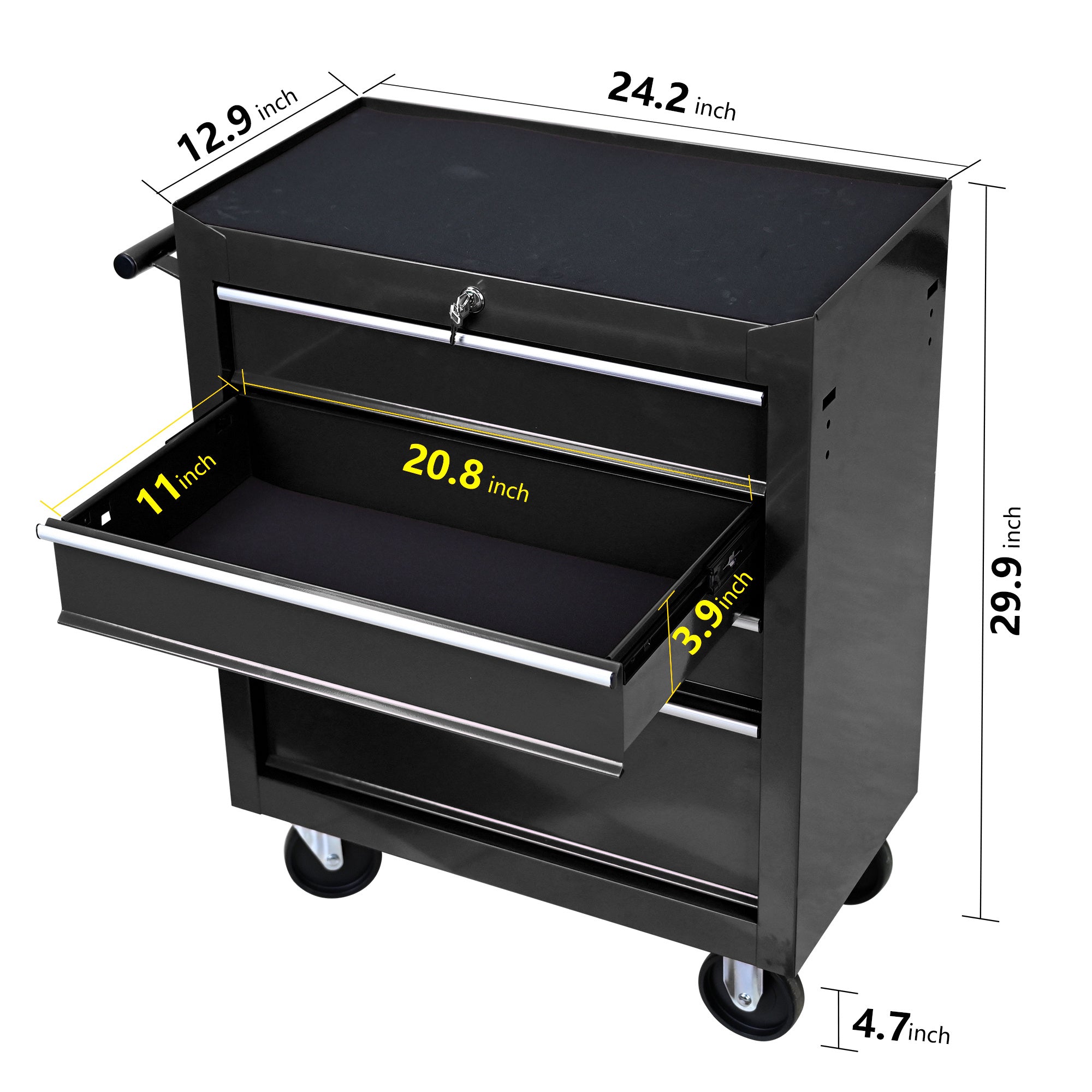 Metal Tool Storage Cart
