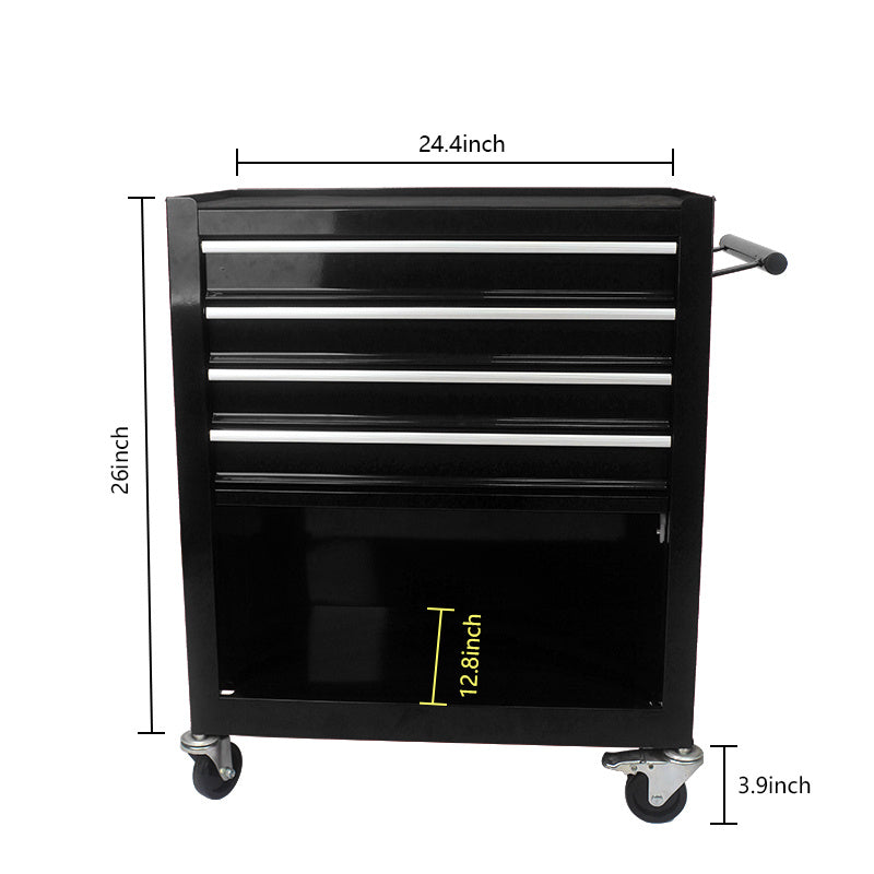 Metal Wheelie Tool Cart