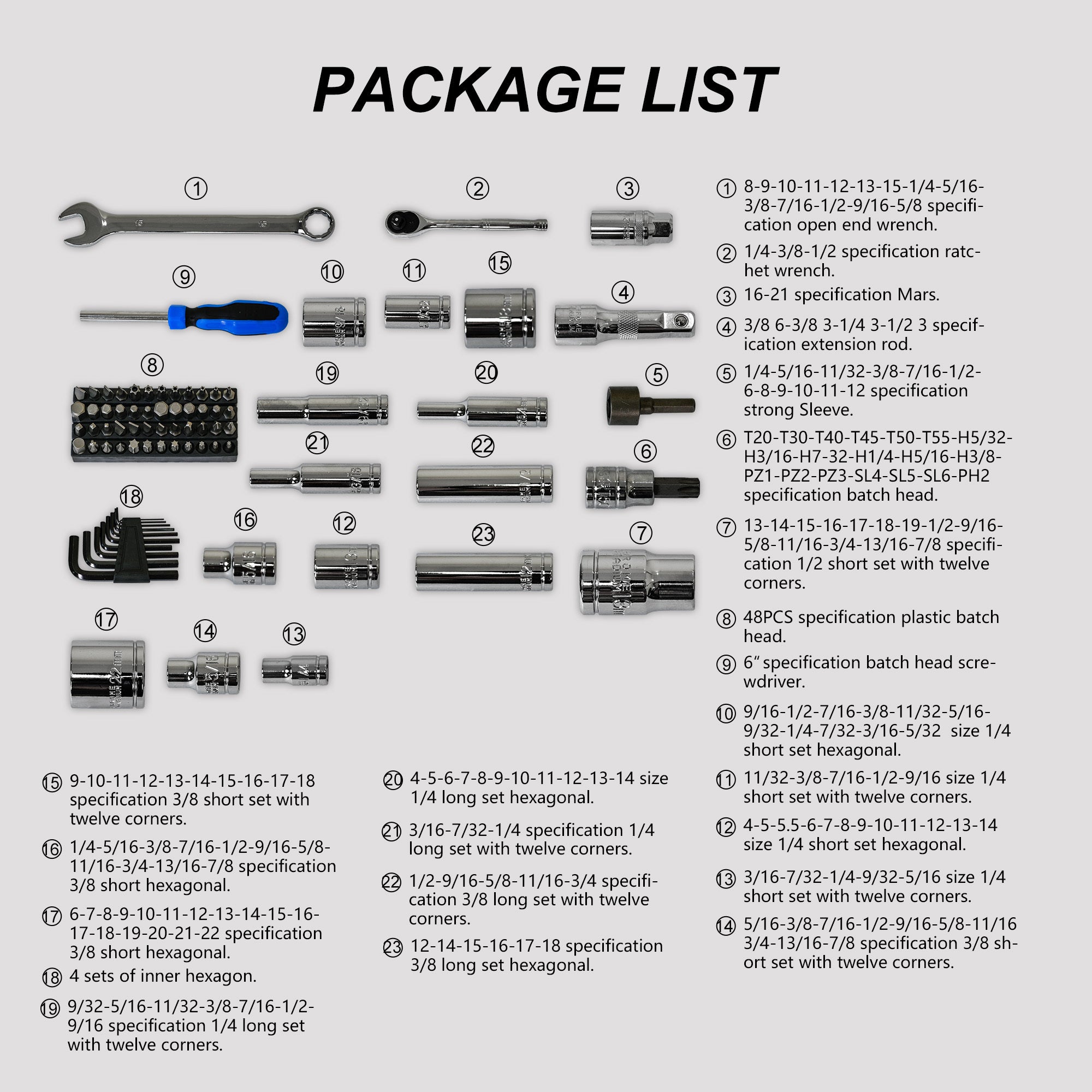 Black Hand Tool Box, Including Tool Set 266 Pieces