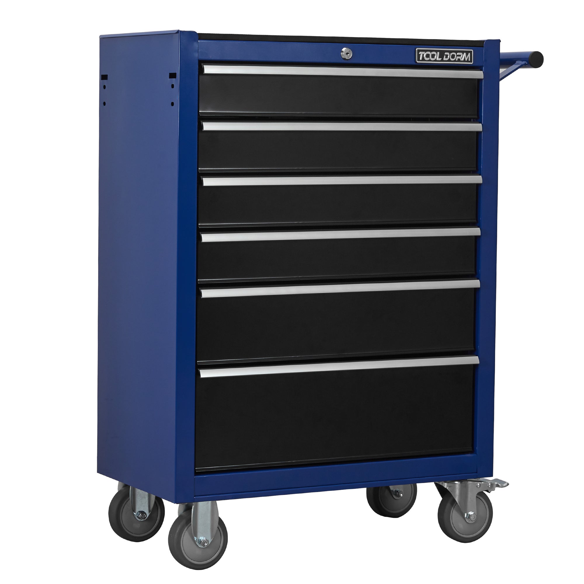 Tool Cabinet Tool Cart 24.2inch With Drawers And Wheels, Metal Rolling Tool Box Locked Drawers Storage Organizer Cabinet With Several Colour Available For Garage, Warehouse