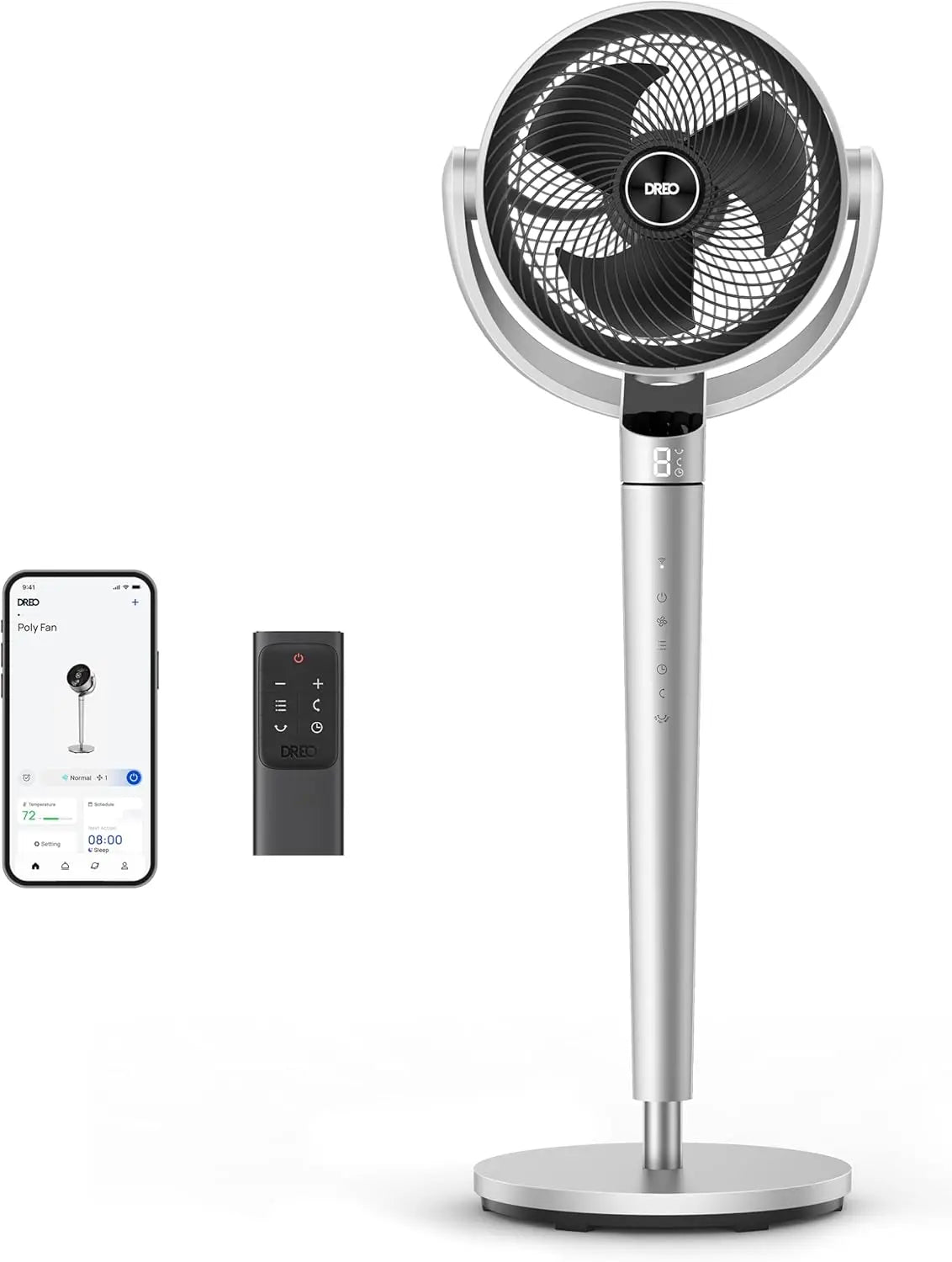 43-Inch Smart Control Pedestal Fan