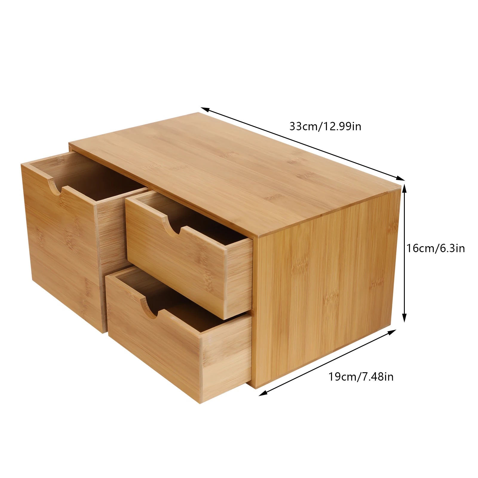 Bamboo Desk Organizer for Office & Home