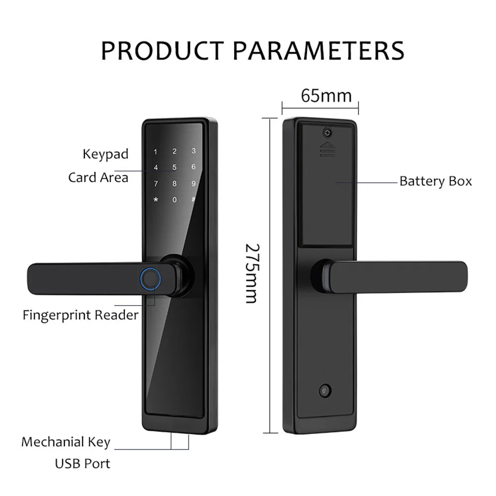 WAFU Tuya WiFi Smart Keyless Door Lock