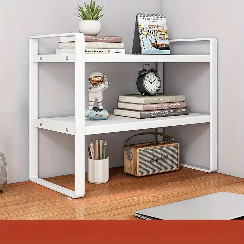 2-Tier Desktop Bookshelf & Organizer