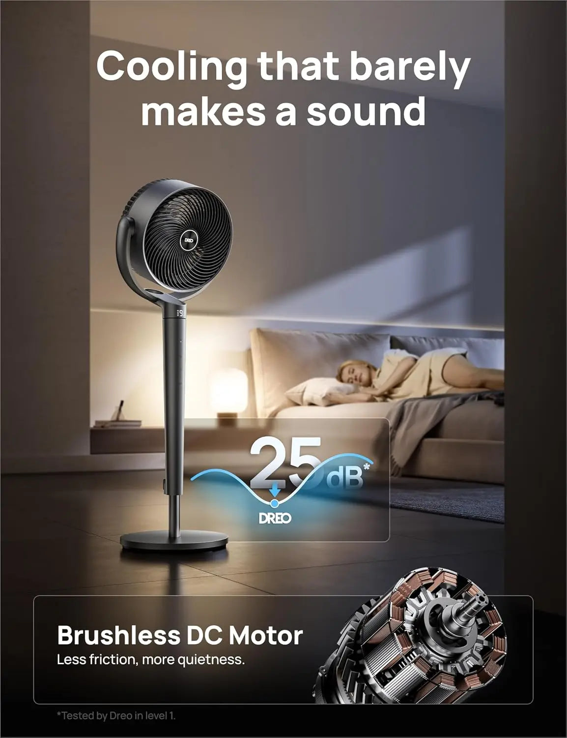 43-Inch Smart Control Pedestal Fan