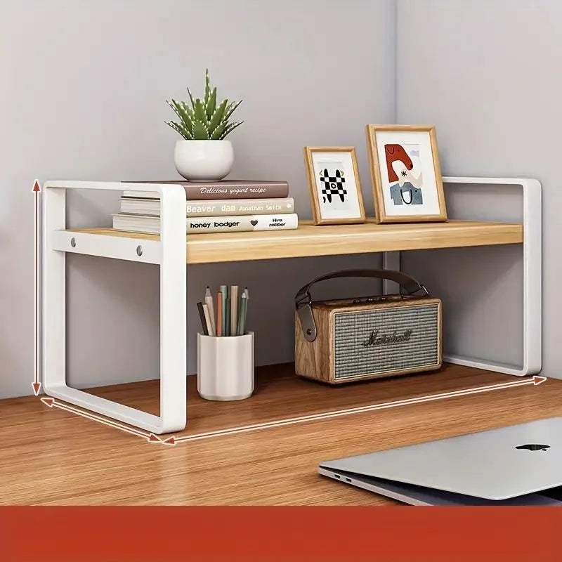 2-Tier Desktop Bookshelf & Organizer