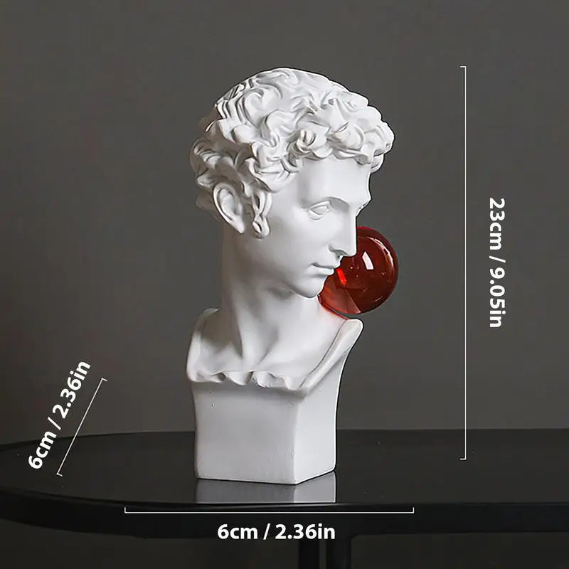 Creative Bubble Blowing David Statue Ornament