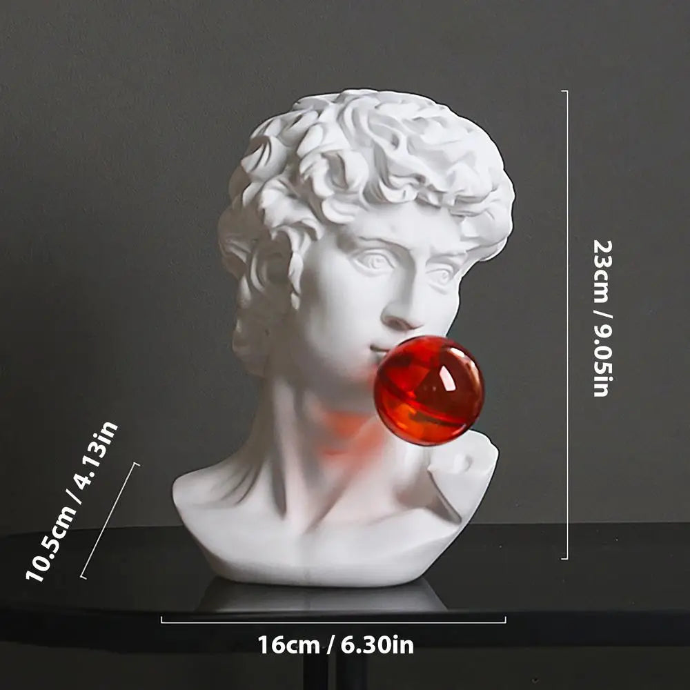 Creative Bubble Blowing David Statue Ornament