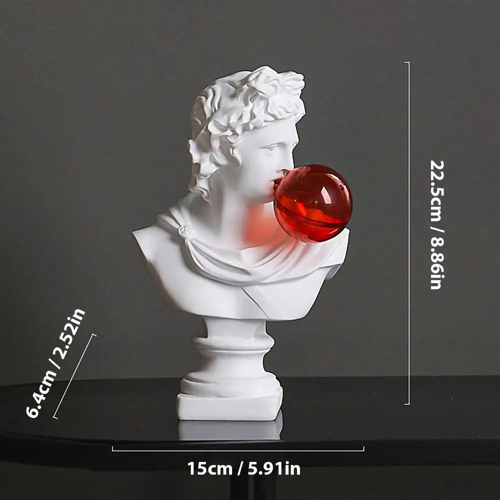 Creative Bubble Blowing David Statue Ornament