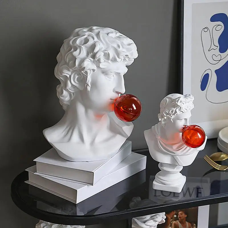 Creative Bubble Blowing David Statue Ornament