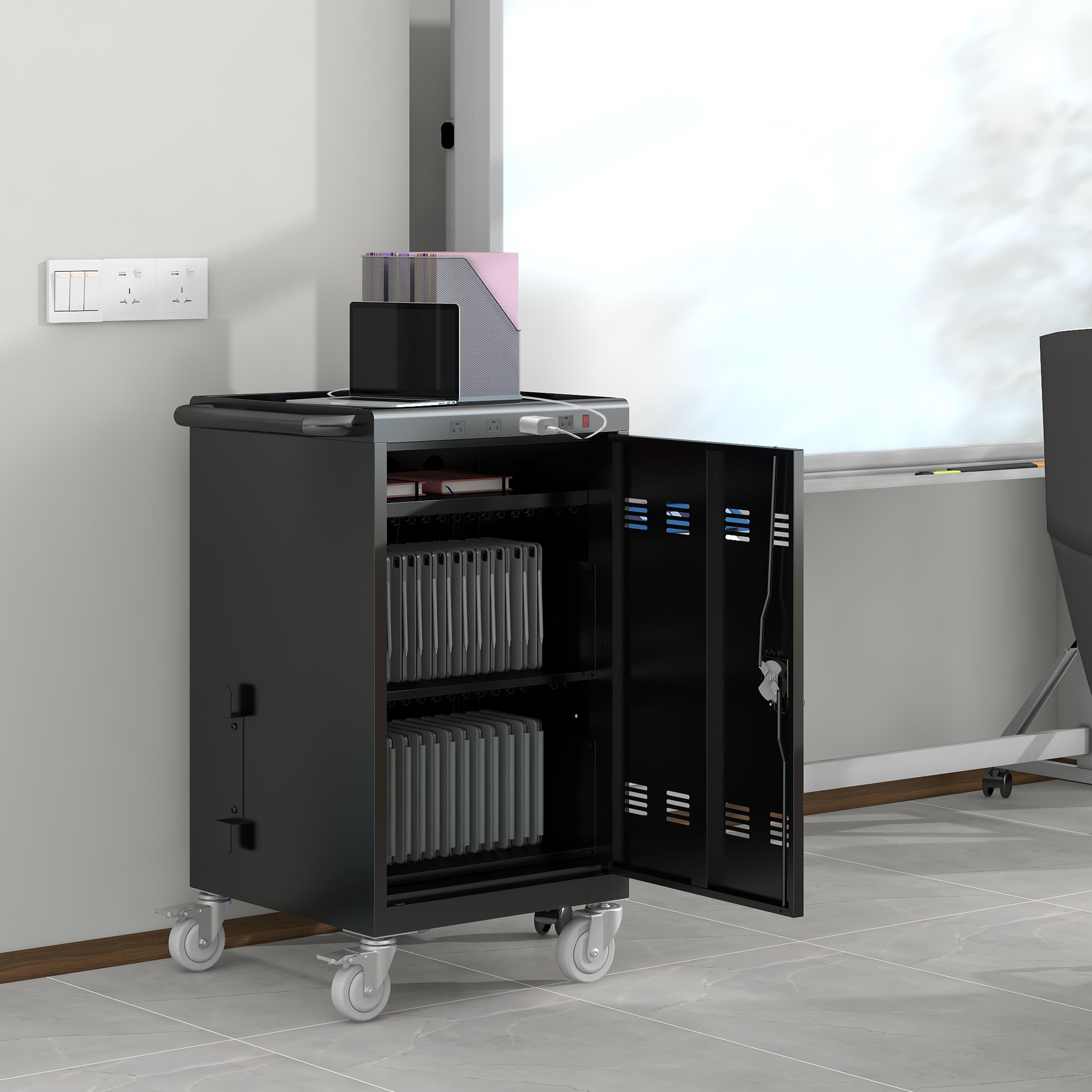 Mobile Charging Carts And Cabinets For Tablets And Laptops