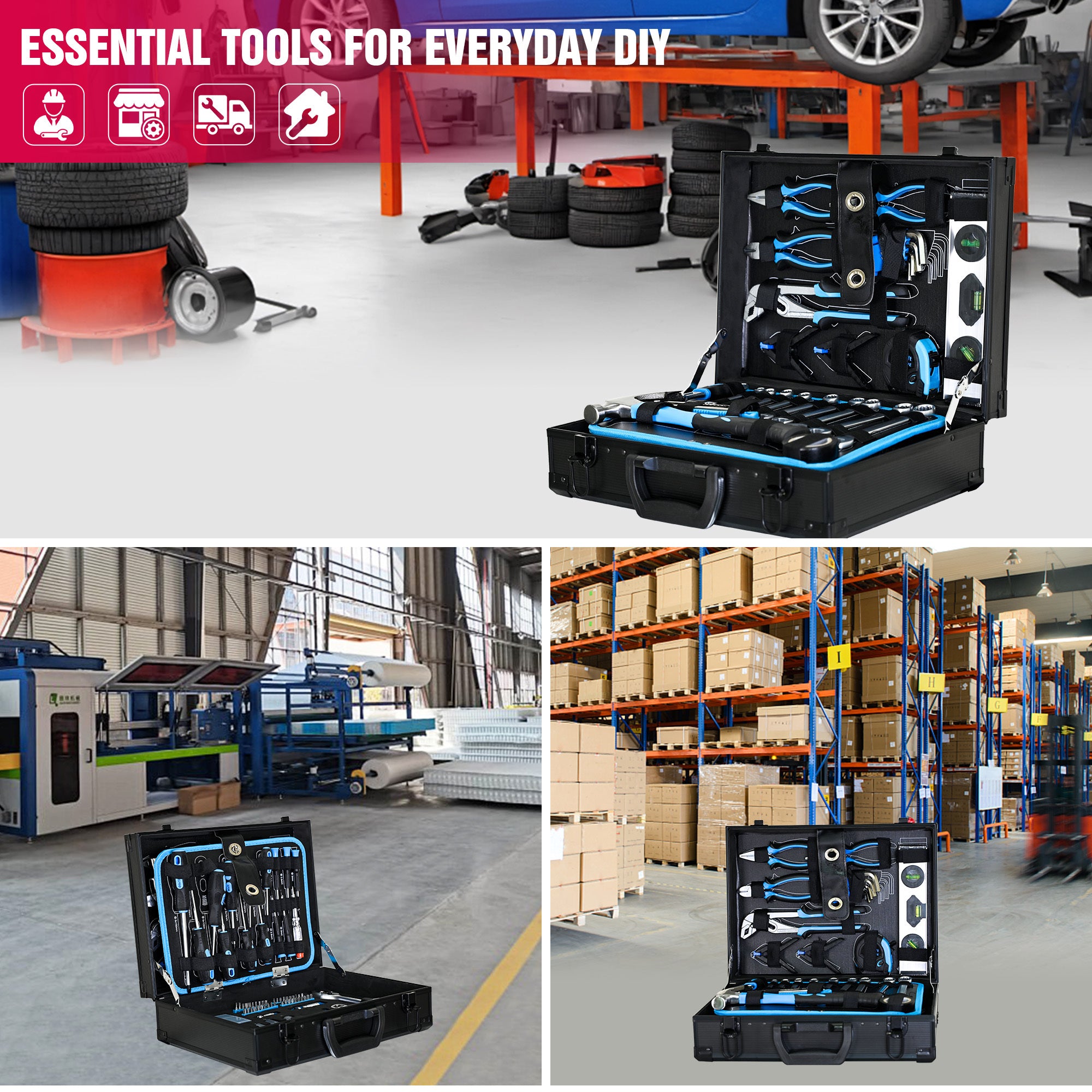 Modular Maintenance Tool Box, 247 Pieces