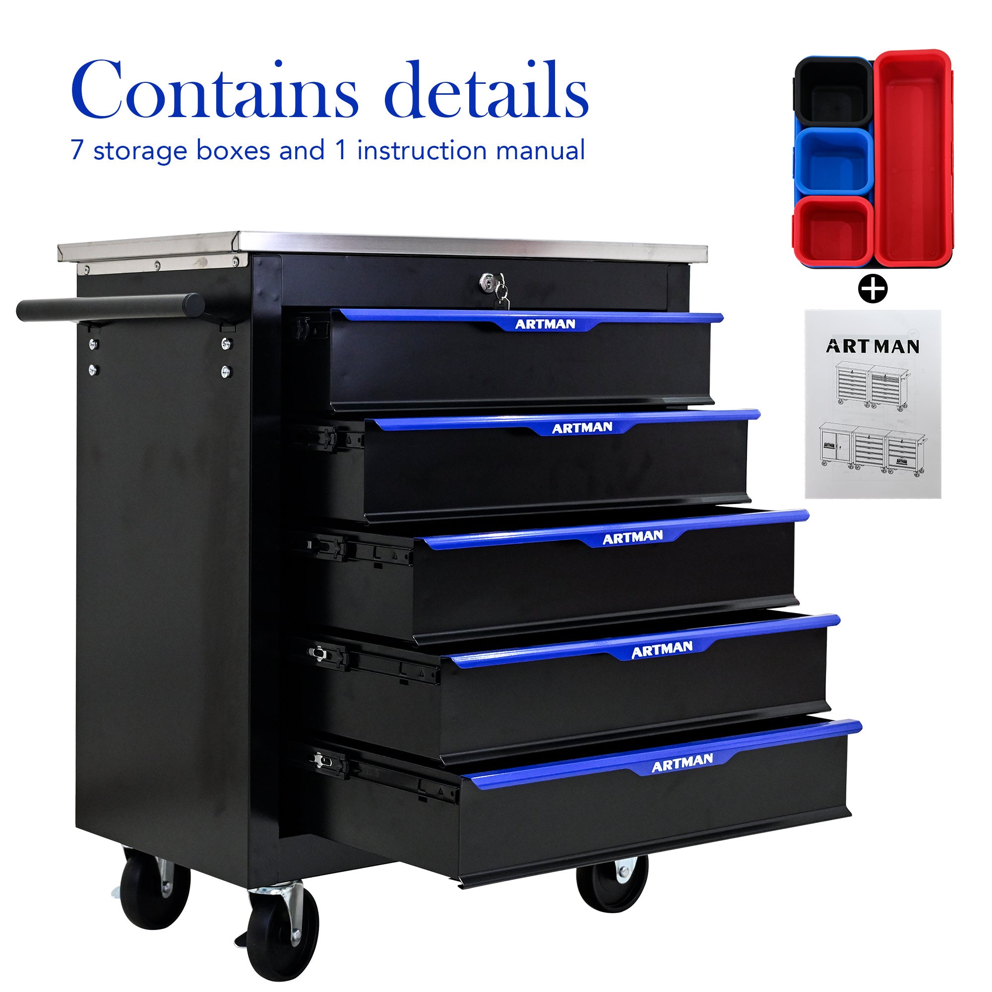 Metal Multi-tool Cart