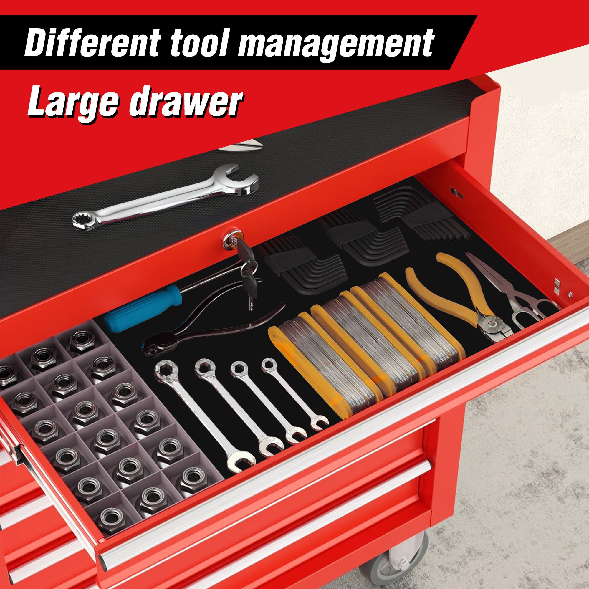 7-Drawer Tool Box On Wheels